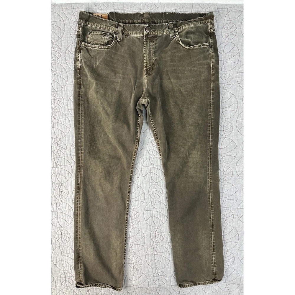 J Brand Kane Slim Straight Jeans Weathered Olive /Distressed Faded / Men's 40x34